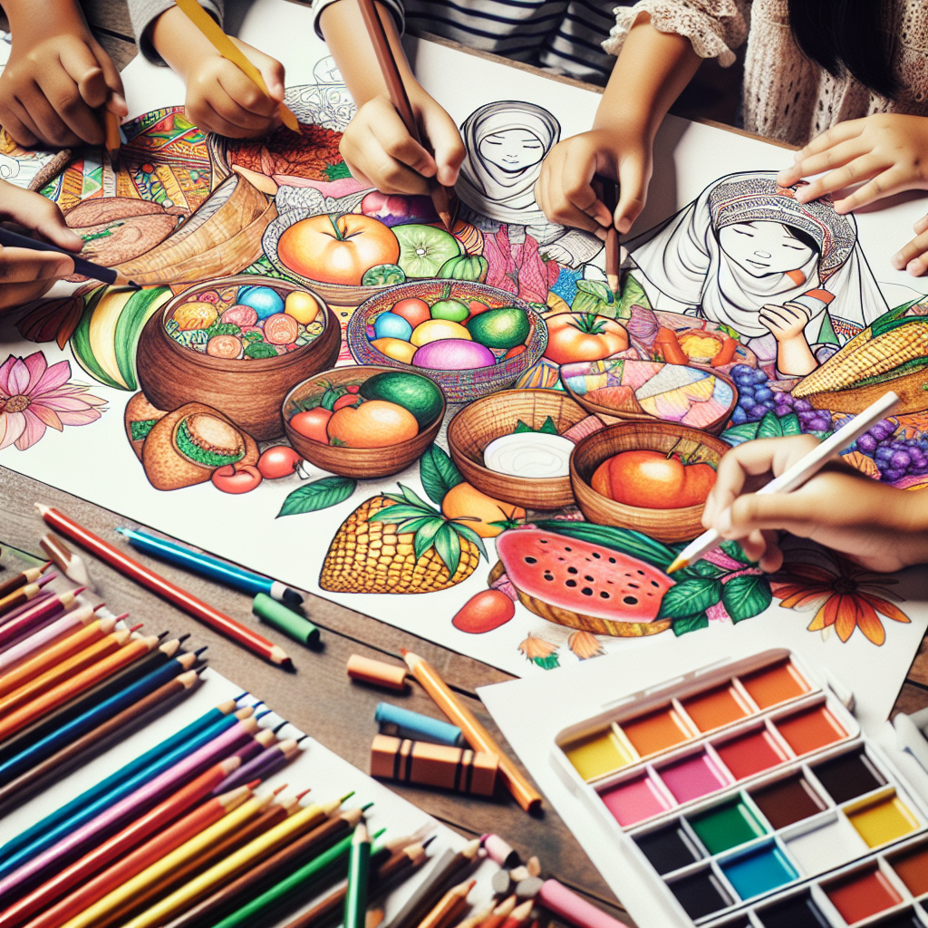 Menggali Kreativitas Anak Melalui Mewarnai Gambar Makanan Tradisional